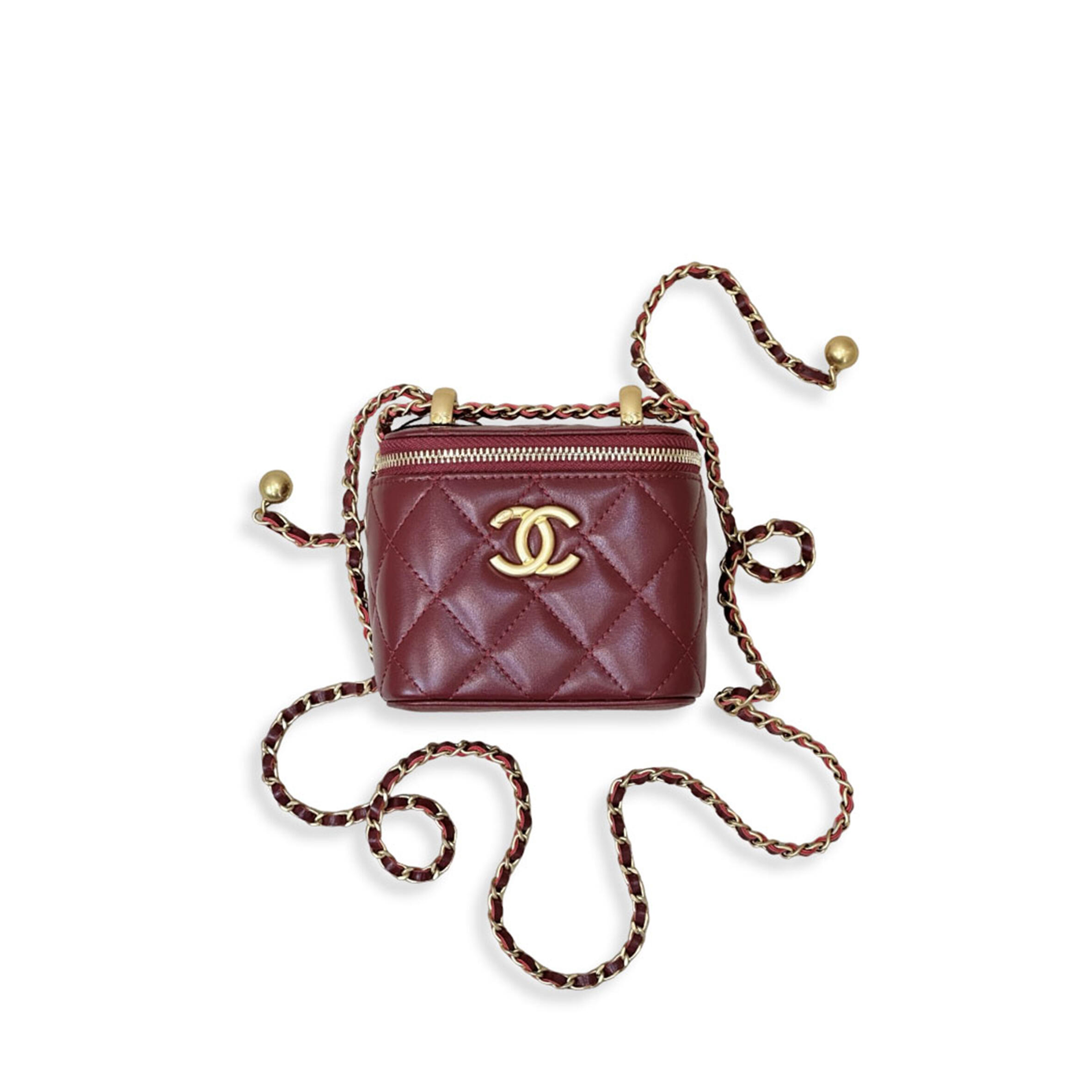 CHANEL MASTER VANITY WITH CHAIN (11*8.5*7cm)